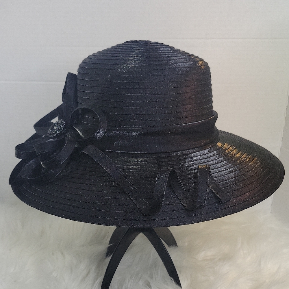 Govanna New York‎ Black Wide Brim Derby Hat